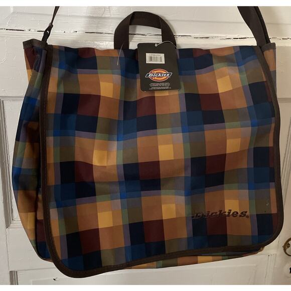 Dickies HTFVintage Checkered Laptop Messenger Bag OTS/backpack/handle Padded NWT - Picture 2 of 11
